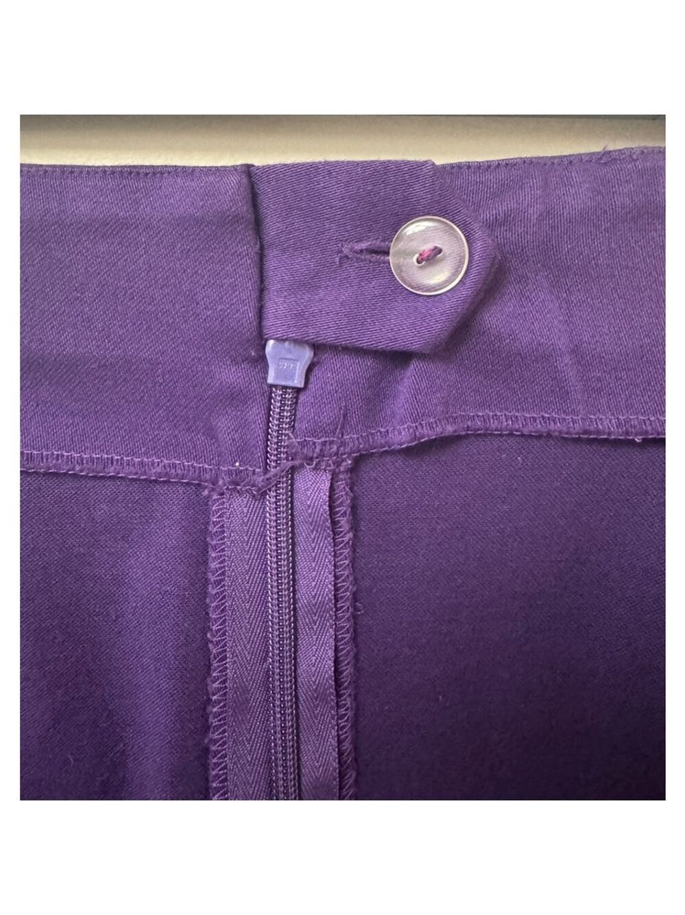 Women's Christian Dior Purple Pencil Cotton Skirt Size 6 - Picture 8 of 9